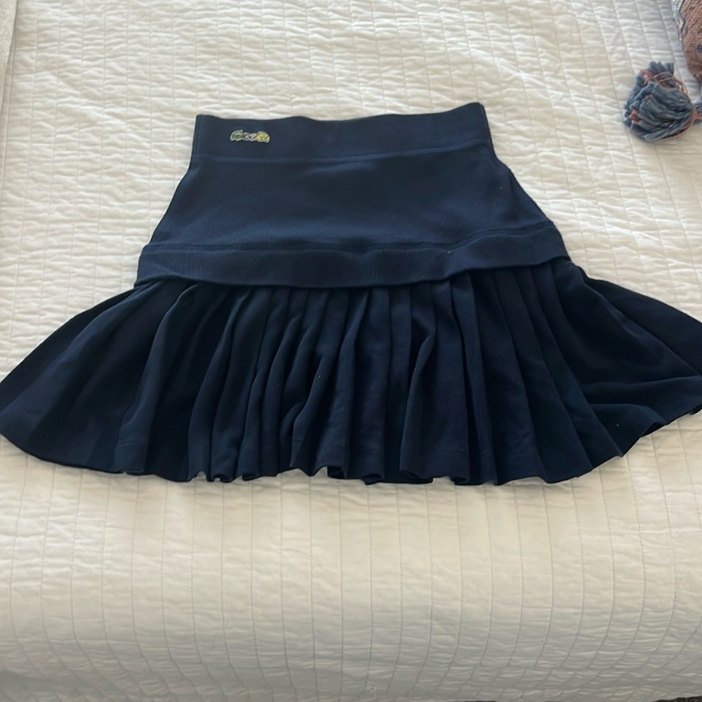 Lacoste + Malandrino size xs navy skirt with ruffles